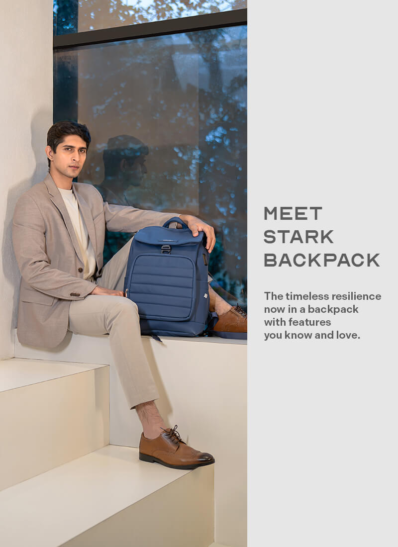 Stark Backpack | Blue |  Everyday Laptop Backpack