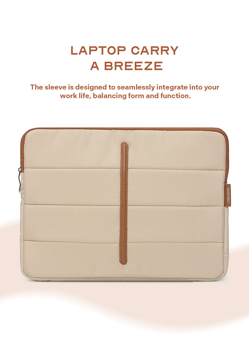 Odyssey Sleeve | Beige | Padded Laptop Sleeve