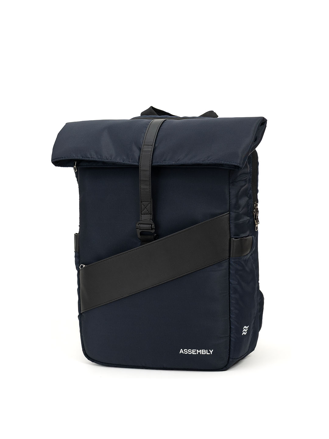 Oblique Laptop Backpack | Navy Blue | 15.6" Travel & Work Pack