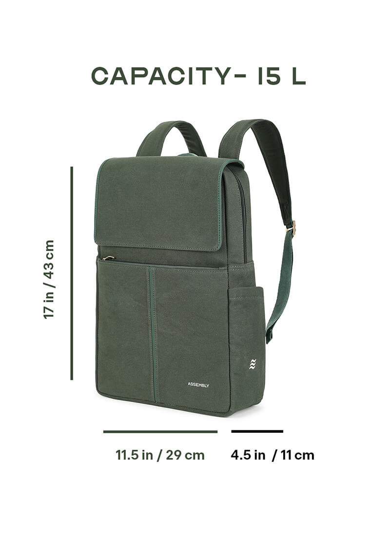 Iris Backpack | Green | Laptop Backpack