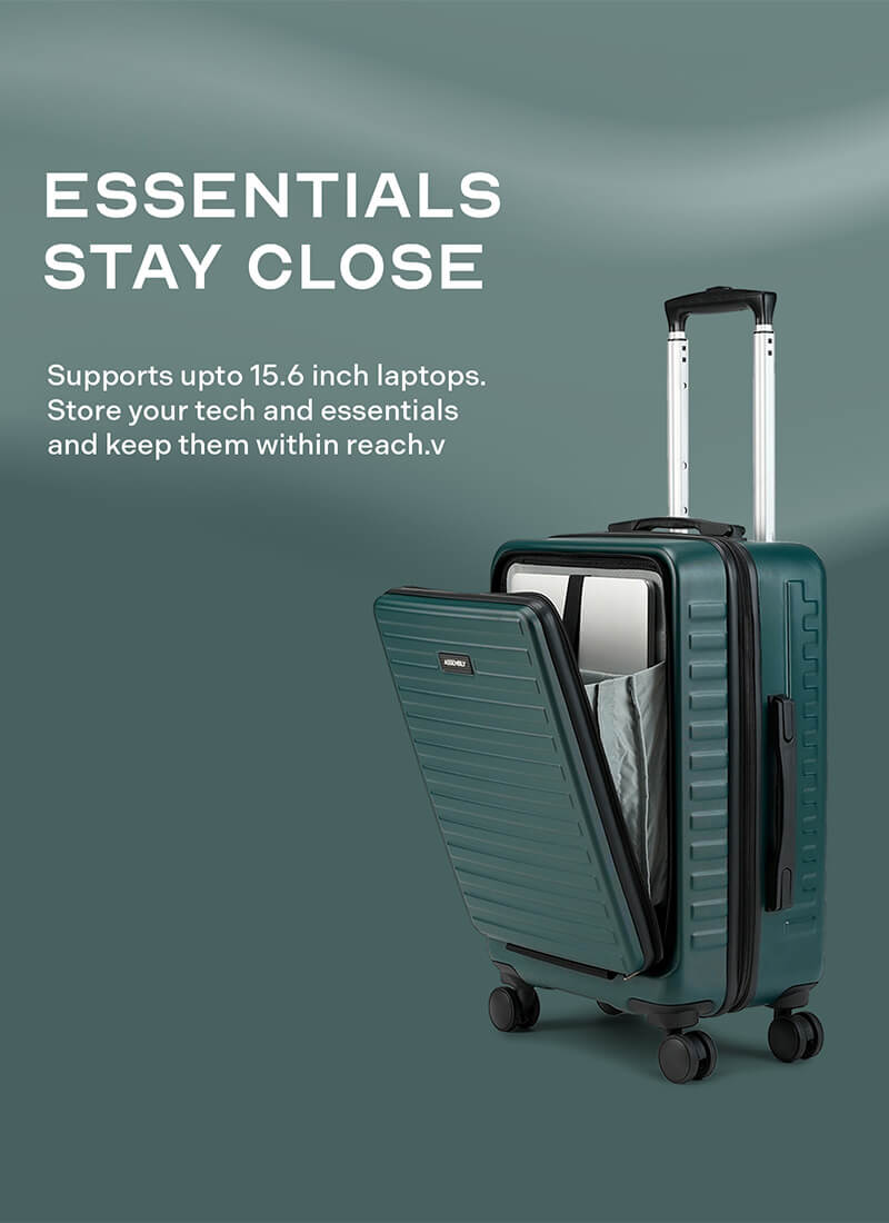 StarkPro | Green | Cabin Hard Luggage