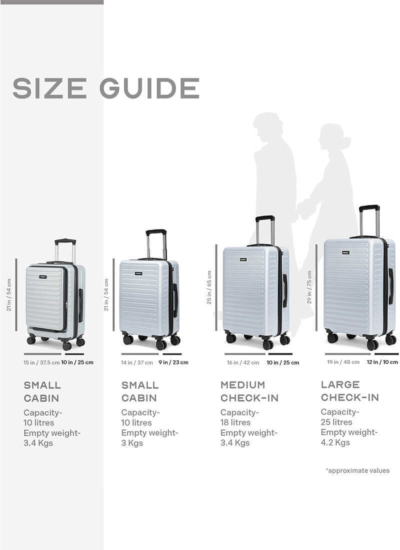 StarkPro | Silver | Cabin Hard Luggage