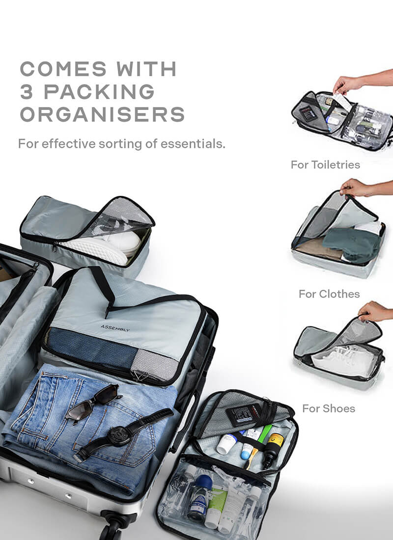 Stark | Silver | Large Hard Luggage