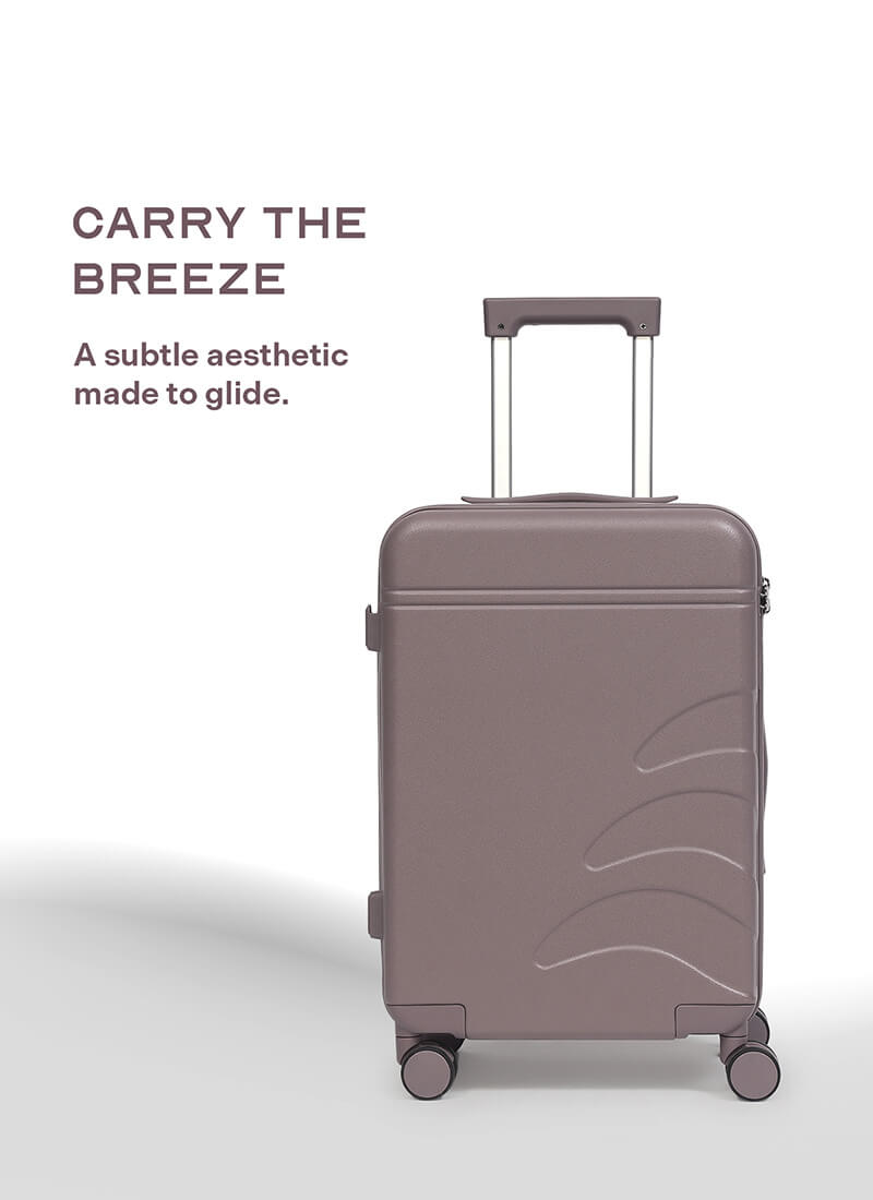 Flowe | Brown | Cabin Hard Luggage