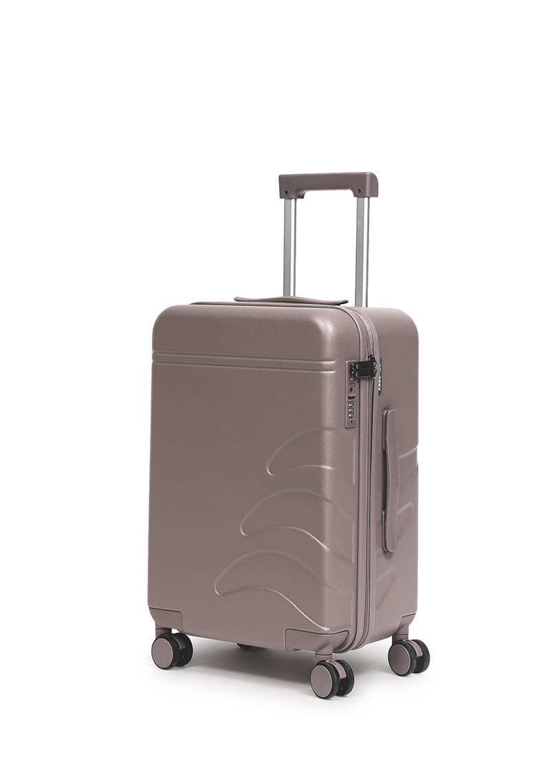 Flowe | Brown | Cabin Hard Luggage