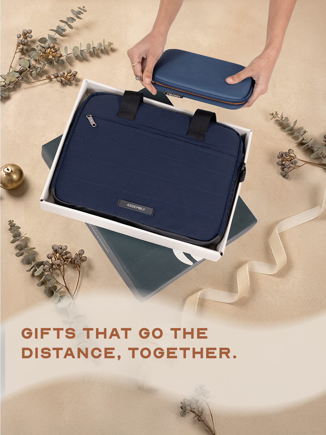 Buy Assembly Unisex Gift Combo | Blue | Laptop Messenger Bag & Tech Organiser Fits upto 14'' – Laptop Messenger Online in Ind