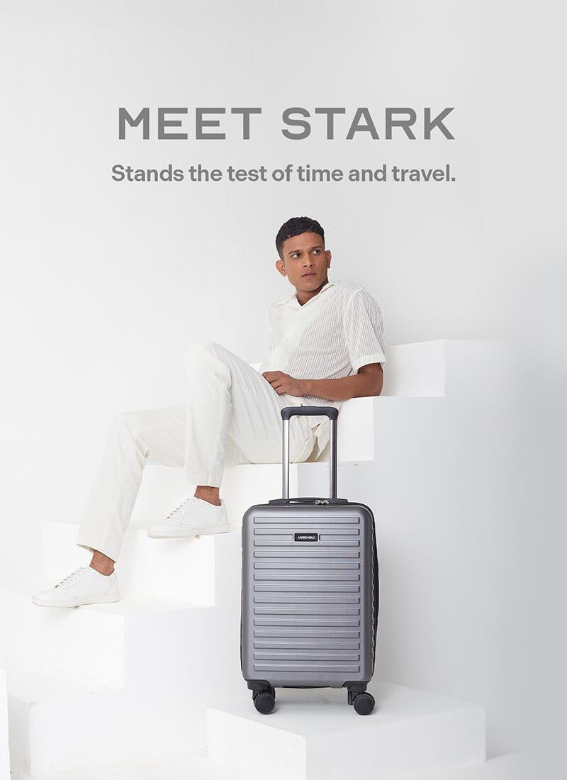 Stark | Grey | Cabin Hard Luggage