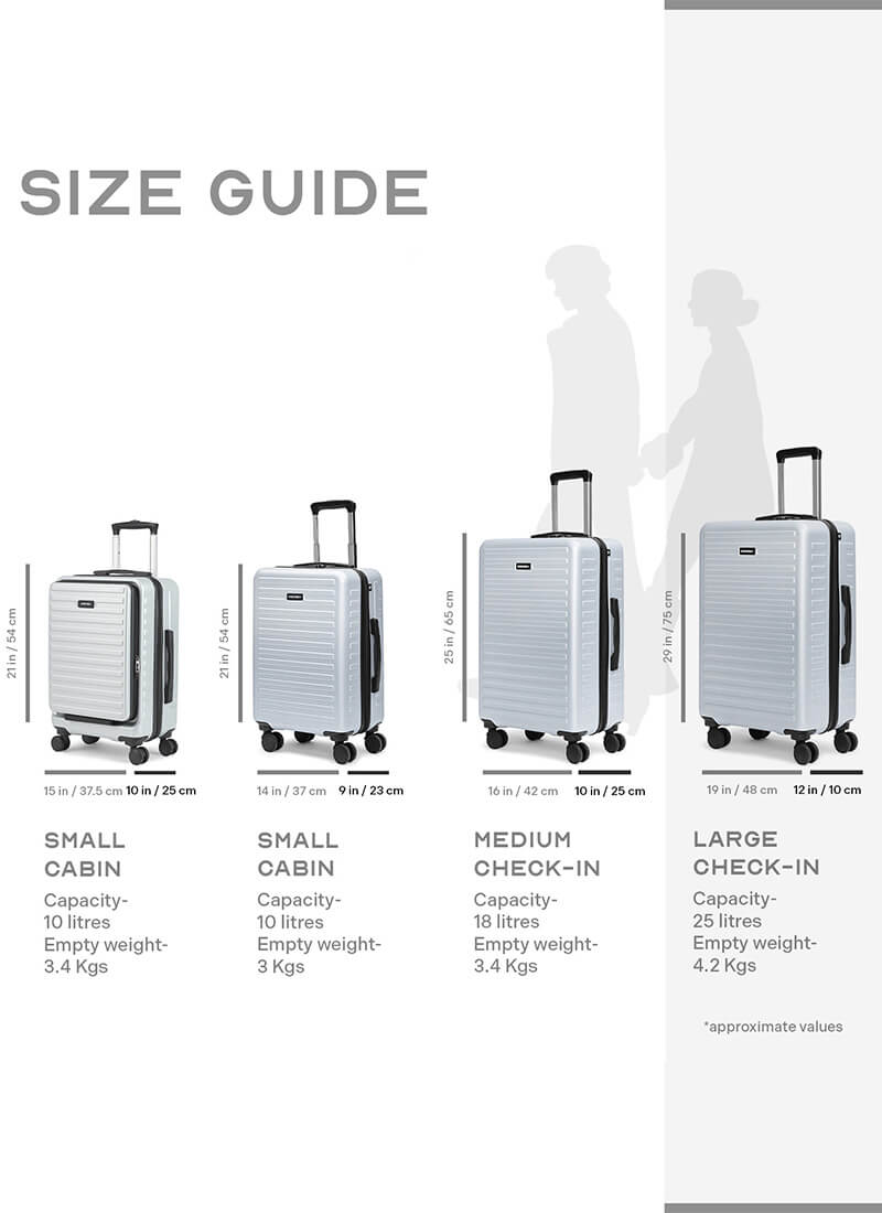 Stark | Silver | Large Hard Luggage