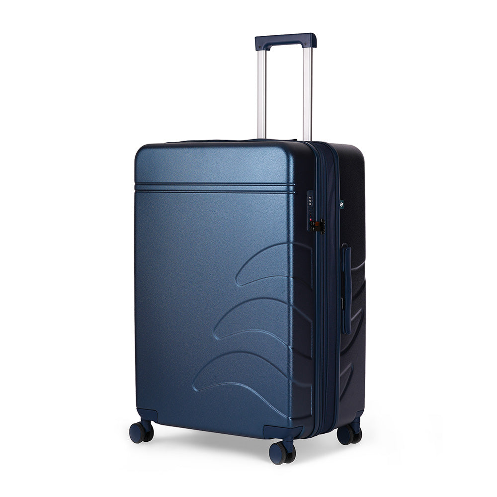 Flowe | Navy Blue | Large Hard Luggage