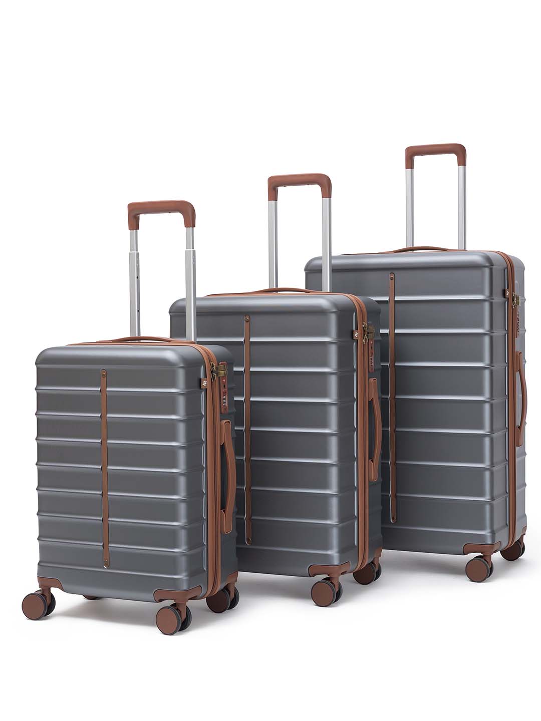 Odyssey Combo | Grey | Set of 3 Hard Luggage