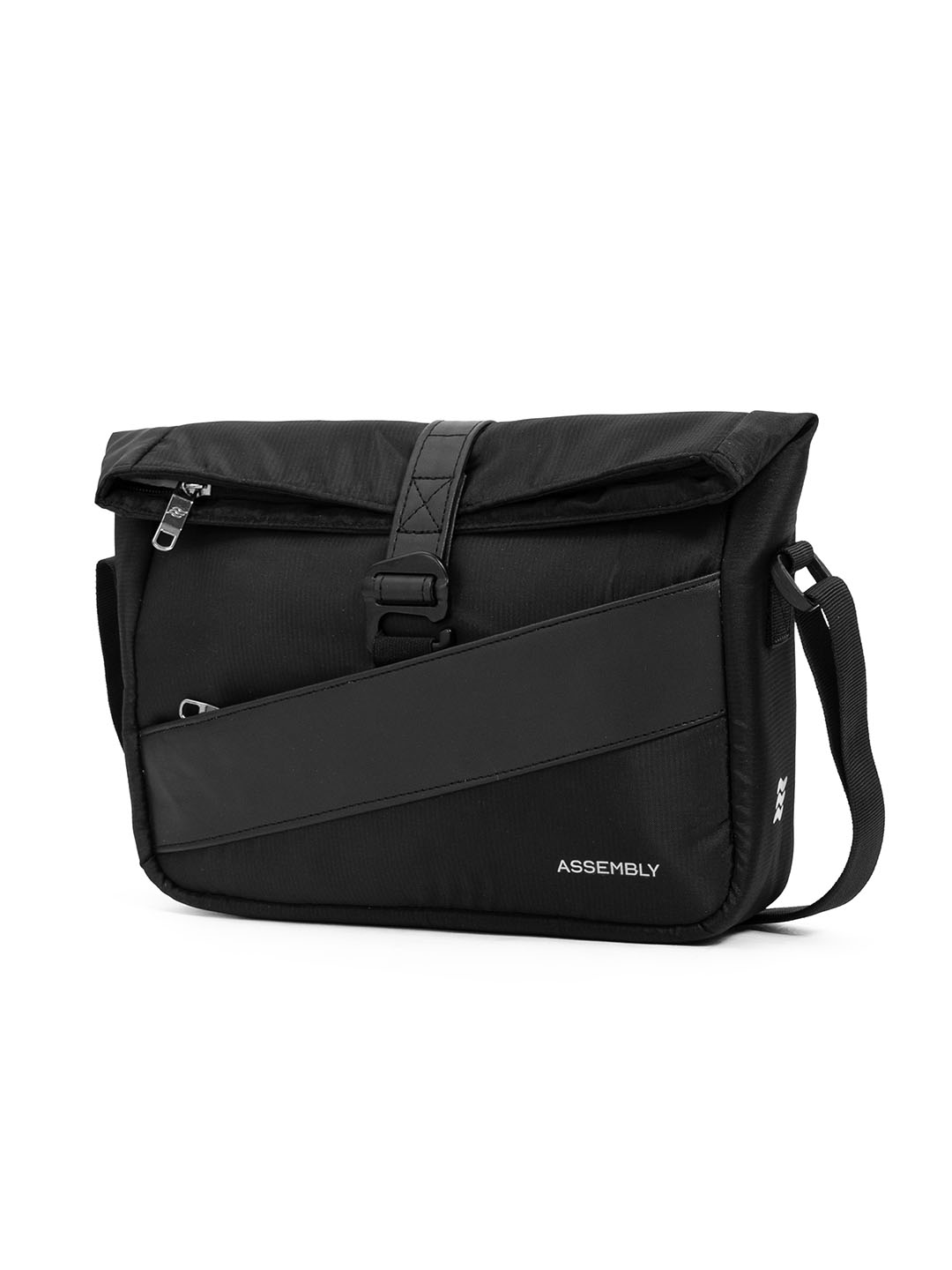 Oblique Crossbody Sling Bag | Black | Compact Everyday Carry