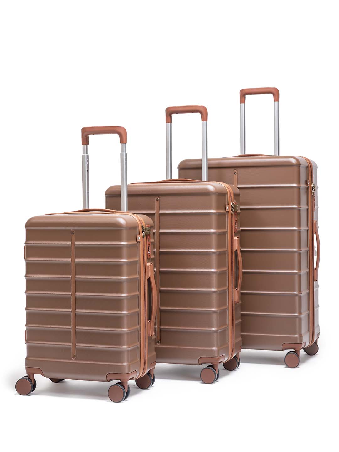 Odyssey Combo | Brown | Set of 3 Hard Luggage