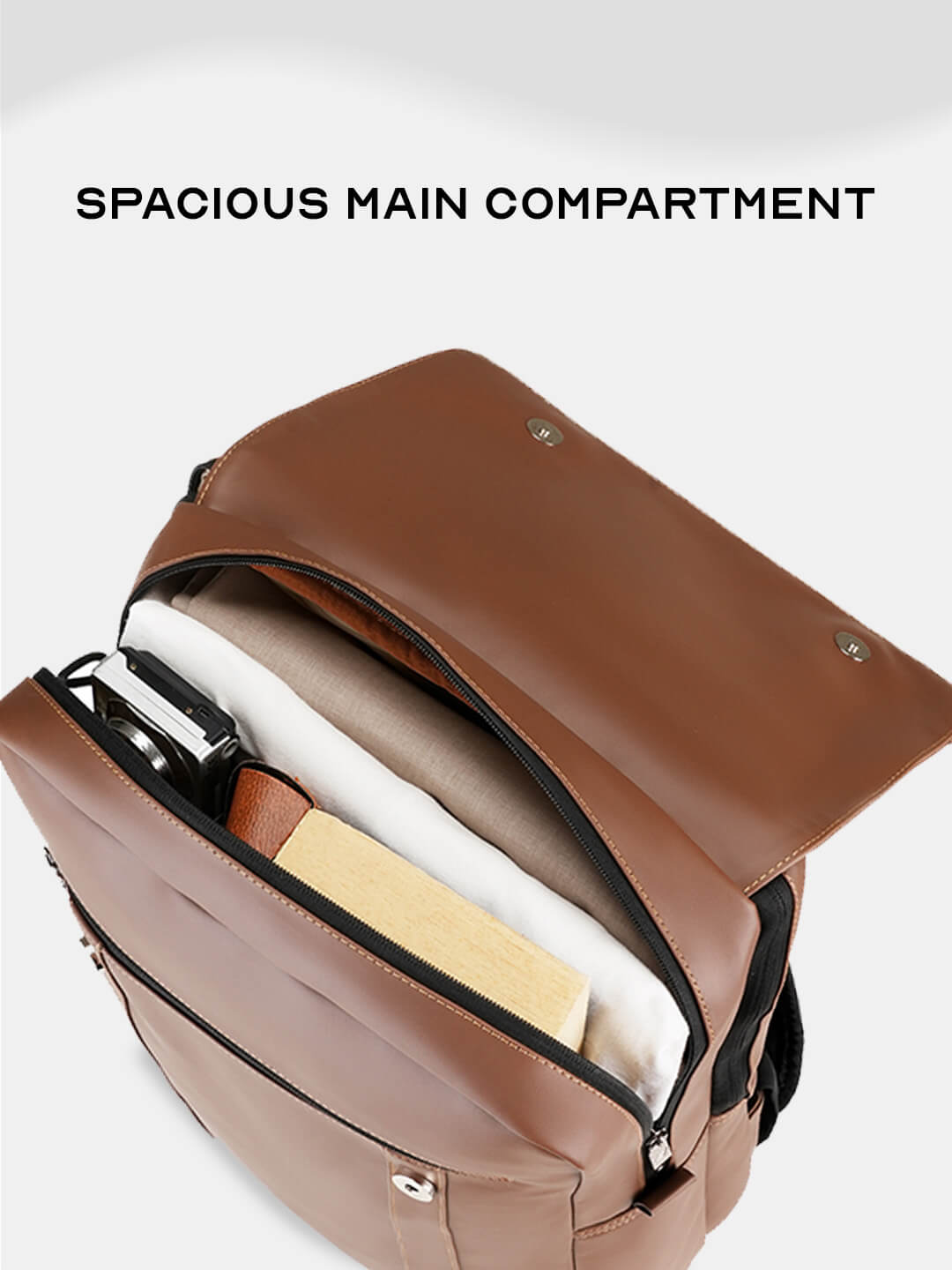 Vintage Travel Backpack Brown