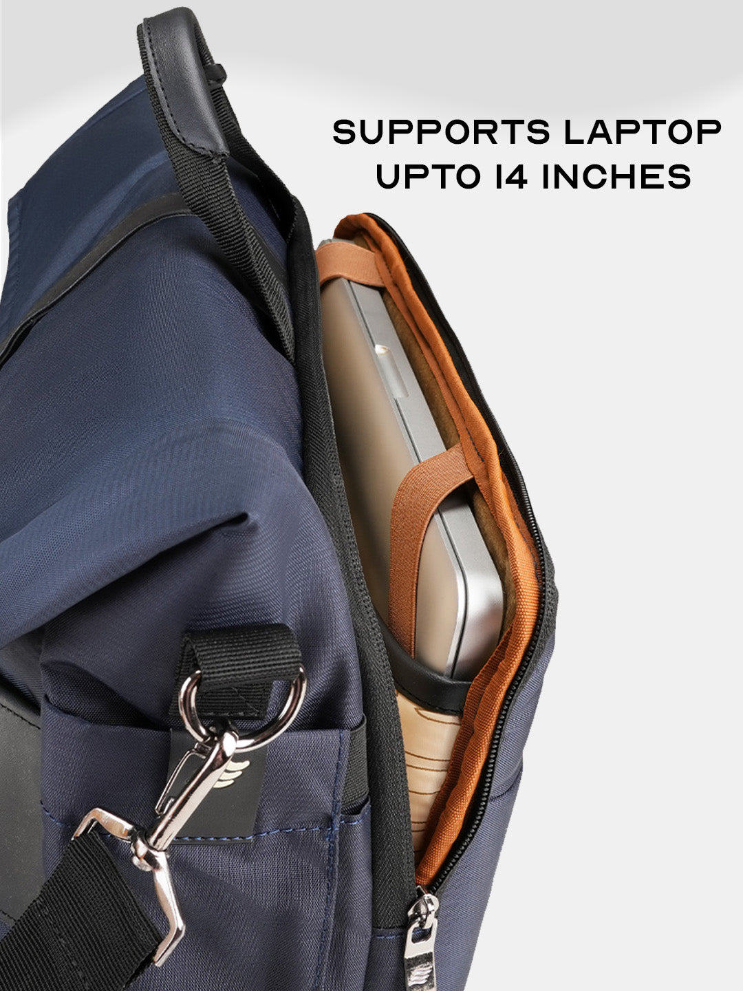 Oblique Messenger Bag | Navy Blue | Everyday 15.6" Laptop Bag