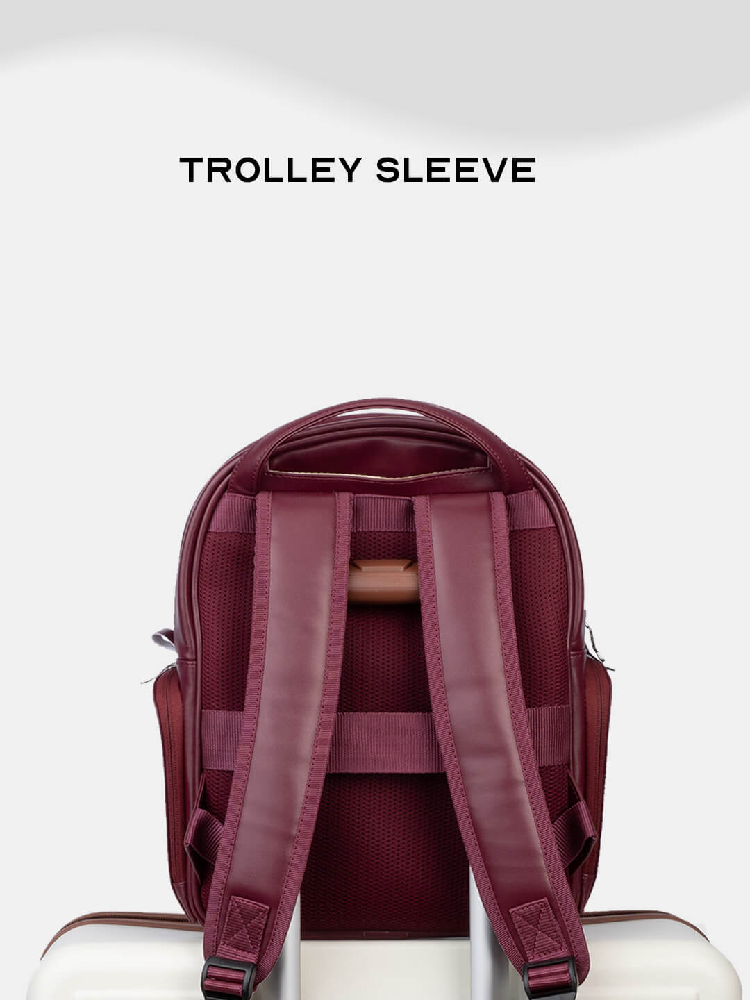 Conchita Quilted Backpack for Women & Girls Maroon