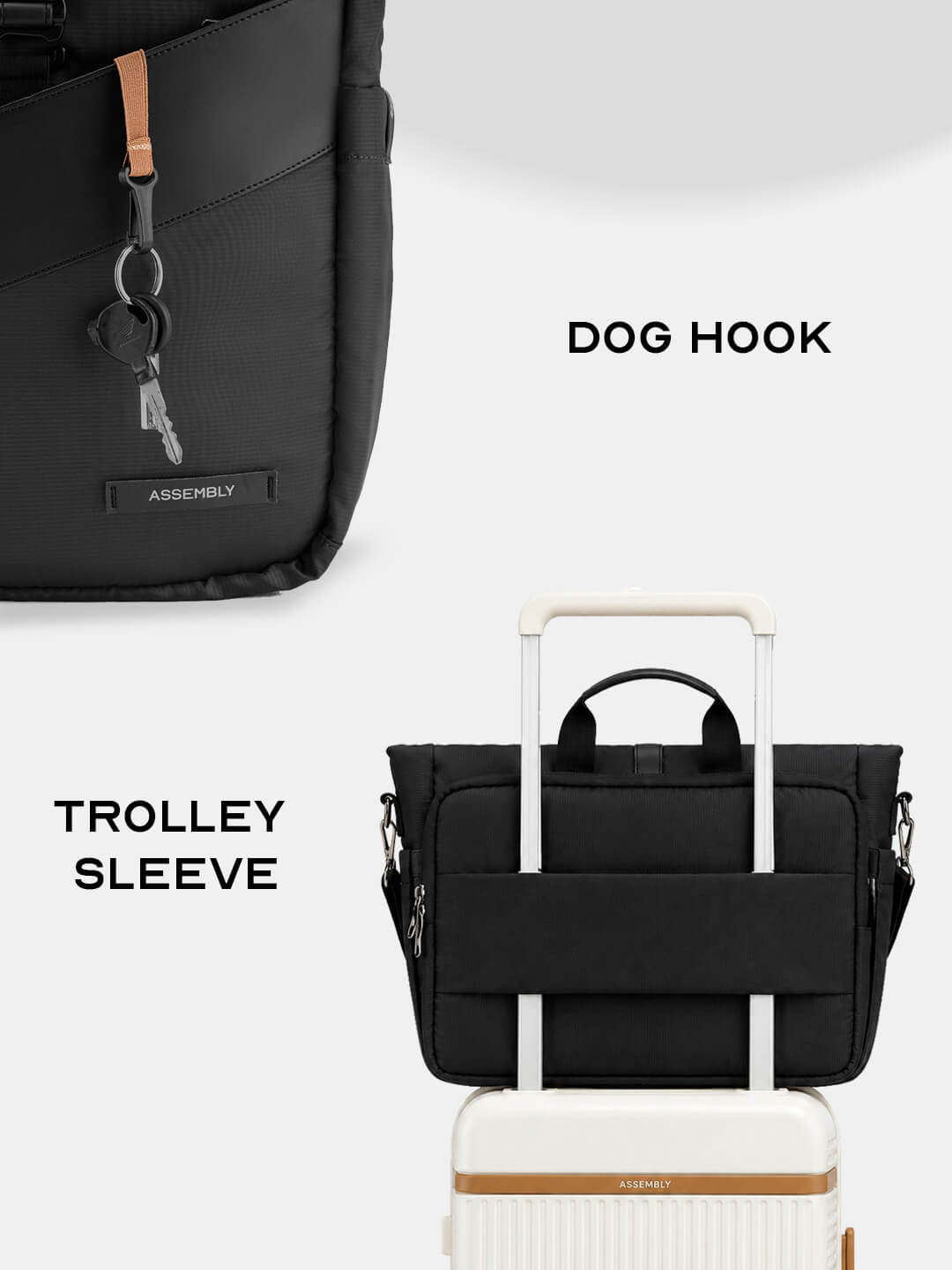 Oblique Messenger Bag | Black | Everyday 15.6" Laptop Bag