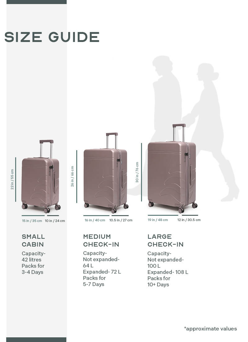 Flowe | Brown | Cabin Hard Luggage