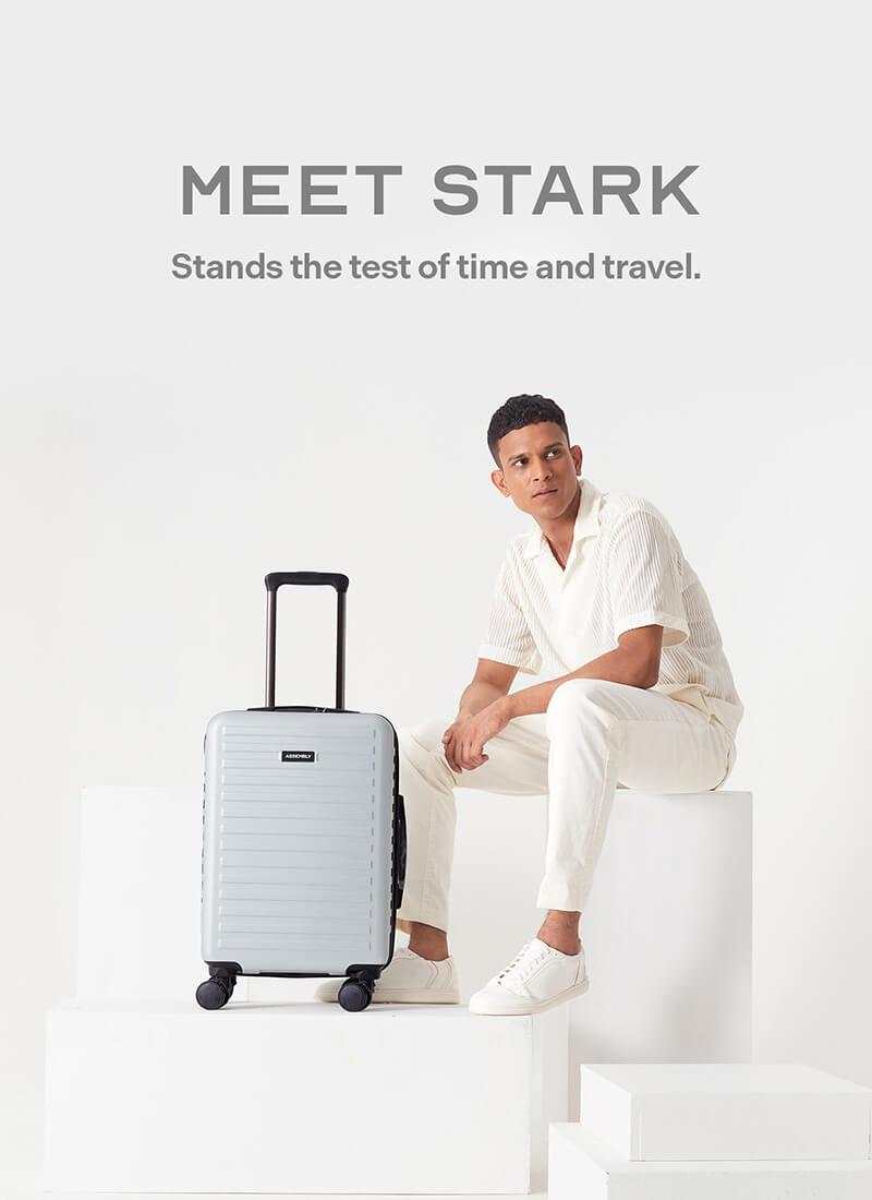 Stark | Silver | Cabin Hard Luggage