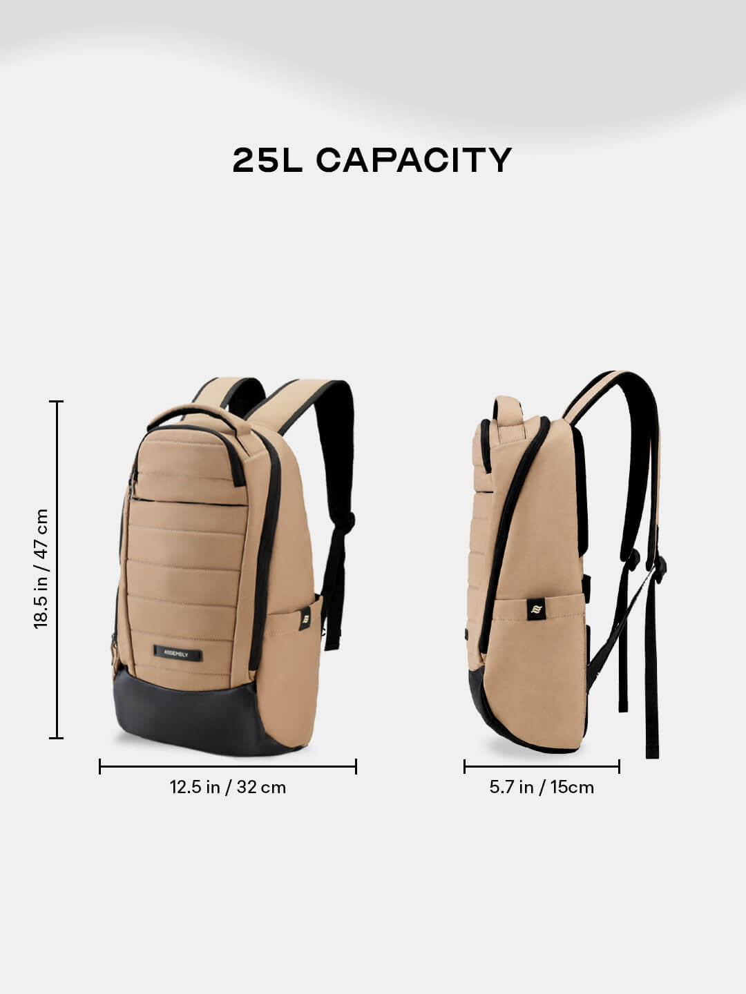 Float Premium Laptop Backpack Beige