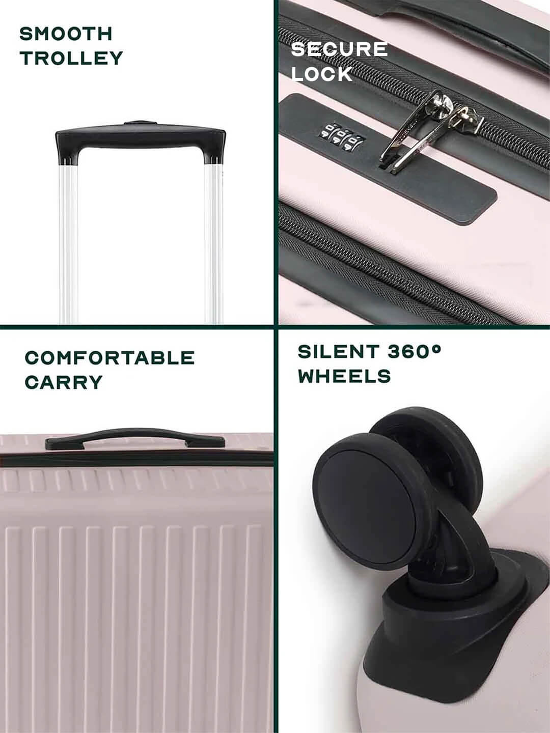 StarkPro Combo | Ivory | Set of 3 Luggage
