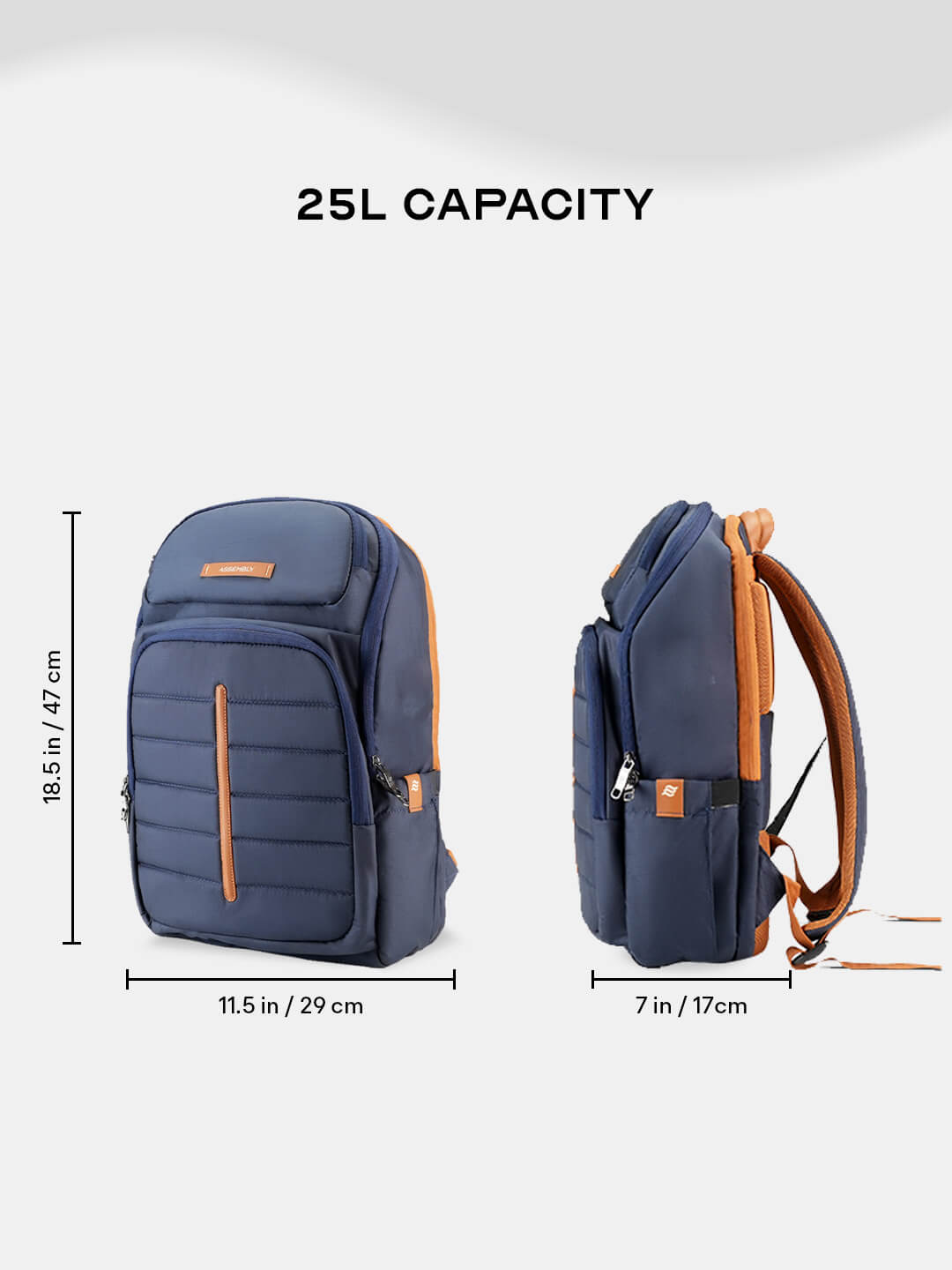 Odyssey Backpack | Navy Blue | Everyday Laptop Backpack