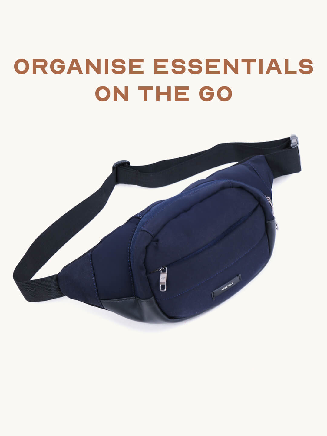 Assembly Unisex Gifting Travel Combo | Blue | Fanny Pack & Memory Foam Neck Pillow