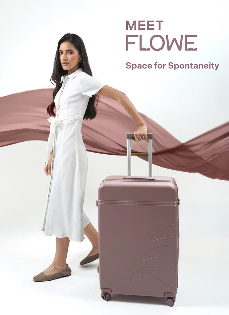 Flowe | Brown | Large Hard Luggage