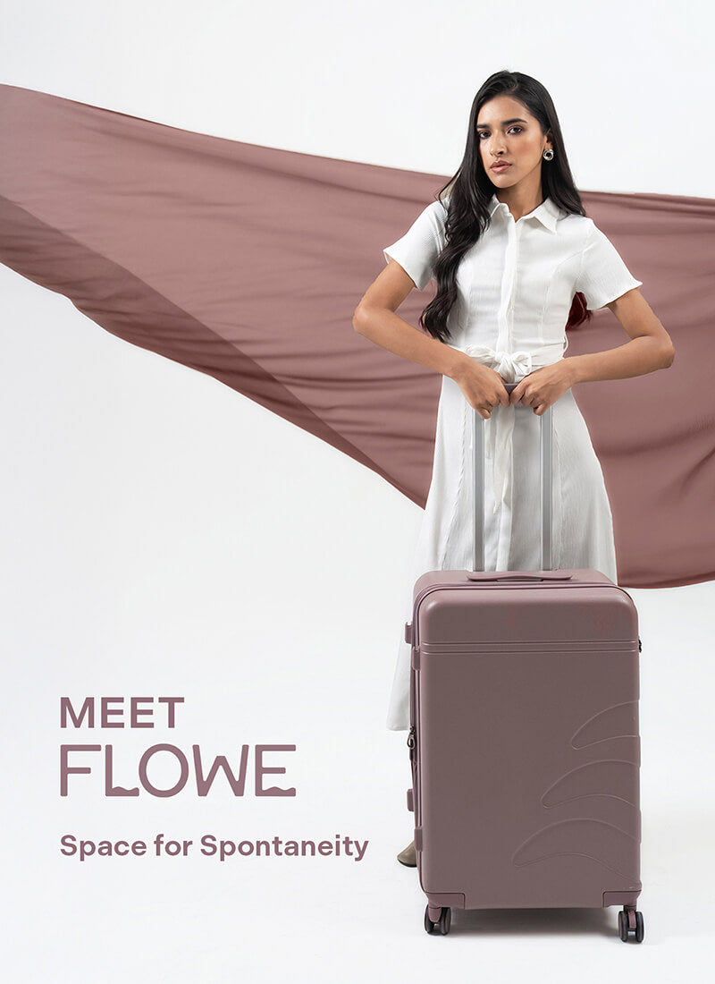 Flowe | Brown | Medium Hard Luggage