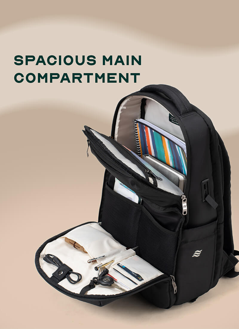 Rover Backpack | Black | Everyday Laptop Backpack
