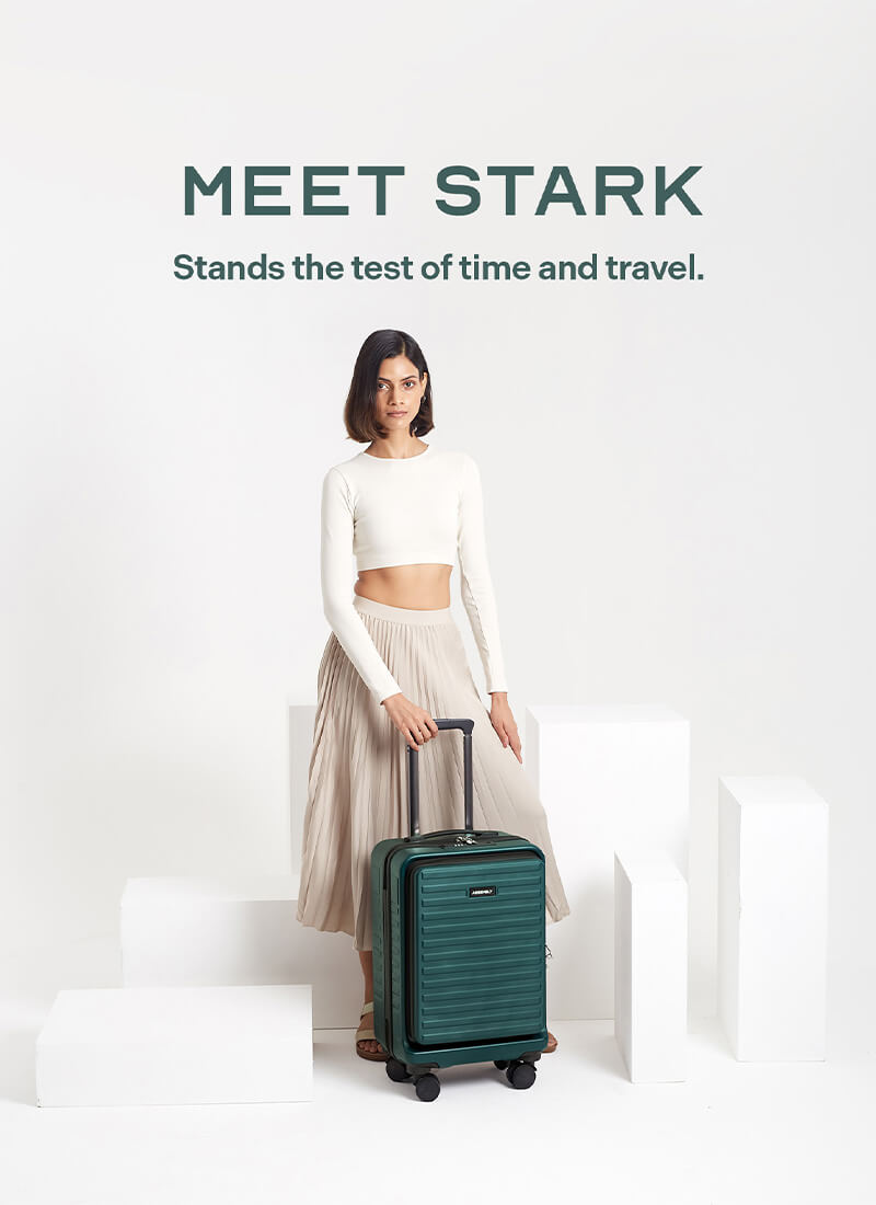 StarkPro | Green | Cabin Hard Luggage