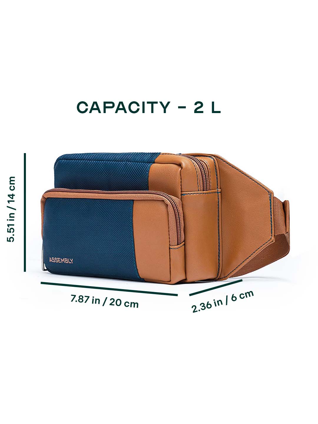 Buy Flux | Blue | Fanny Pack – Crossbody Bag Online in India | Assembly