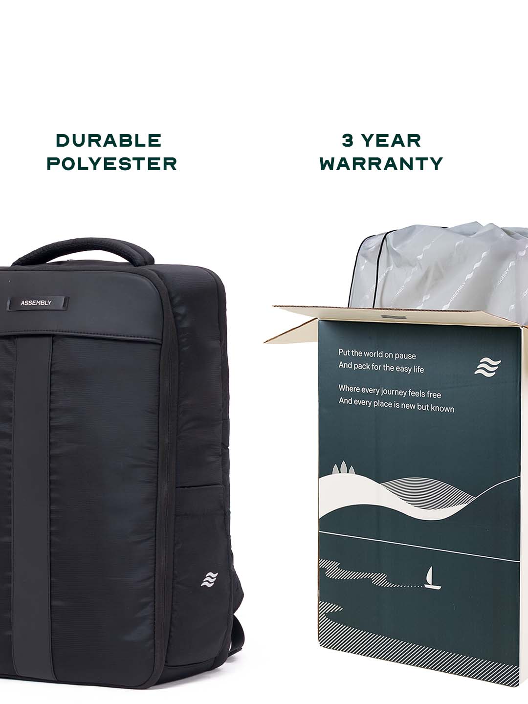 Noir Overnighter Backpack | Black | Ultimate Travel Backpack for Professionals