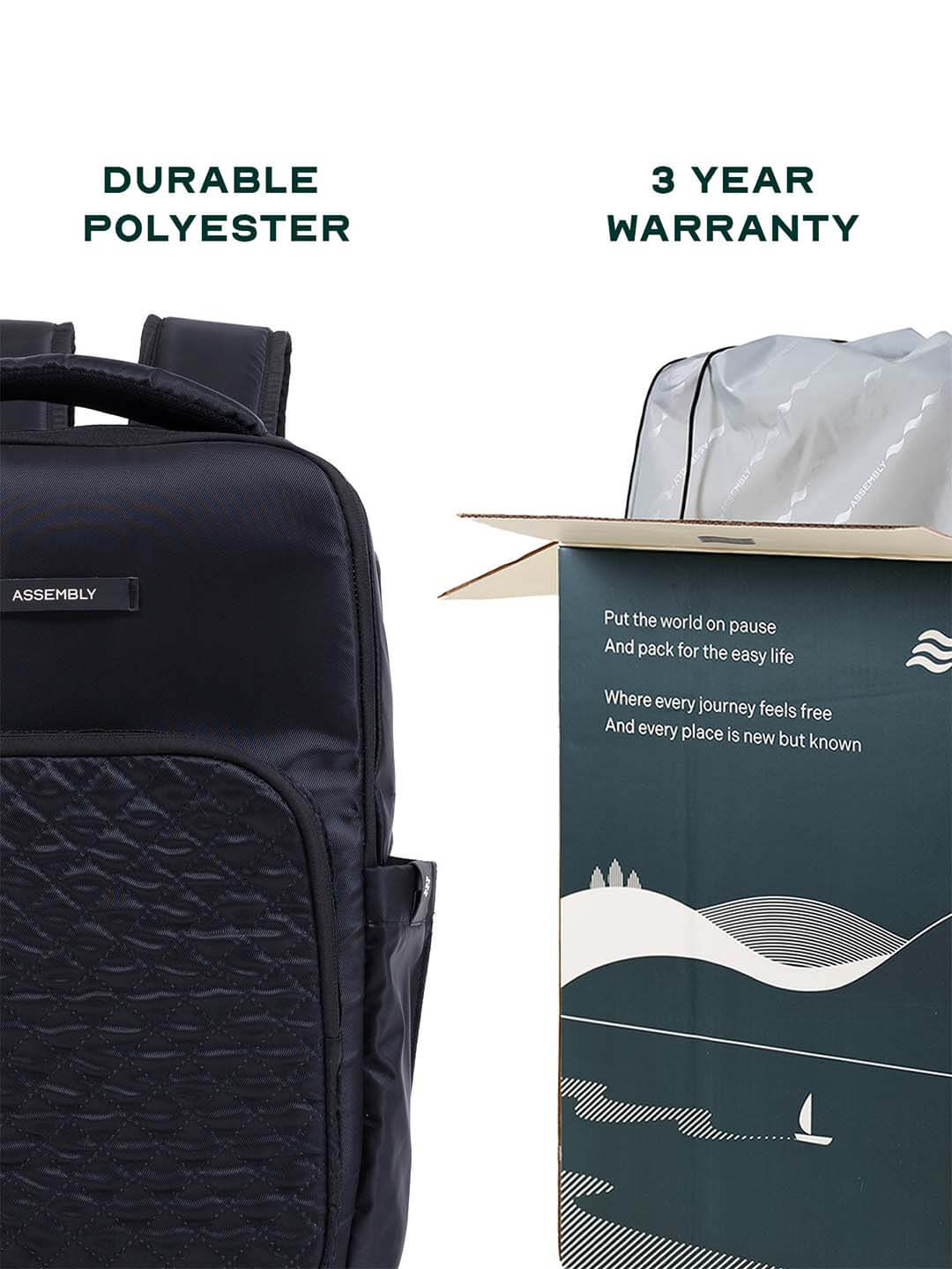 Pixel Laptop Backpack | Black | Everyday Travel Bag for Work & College