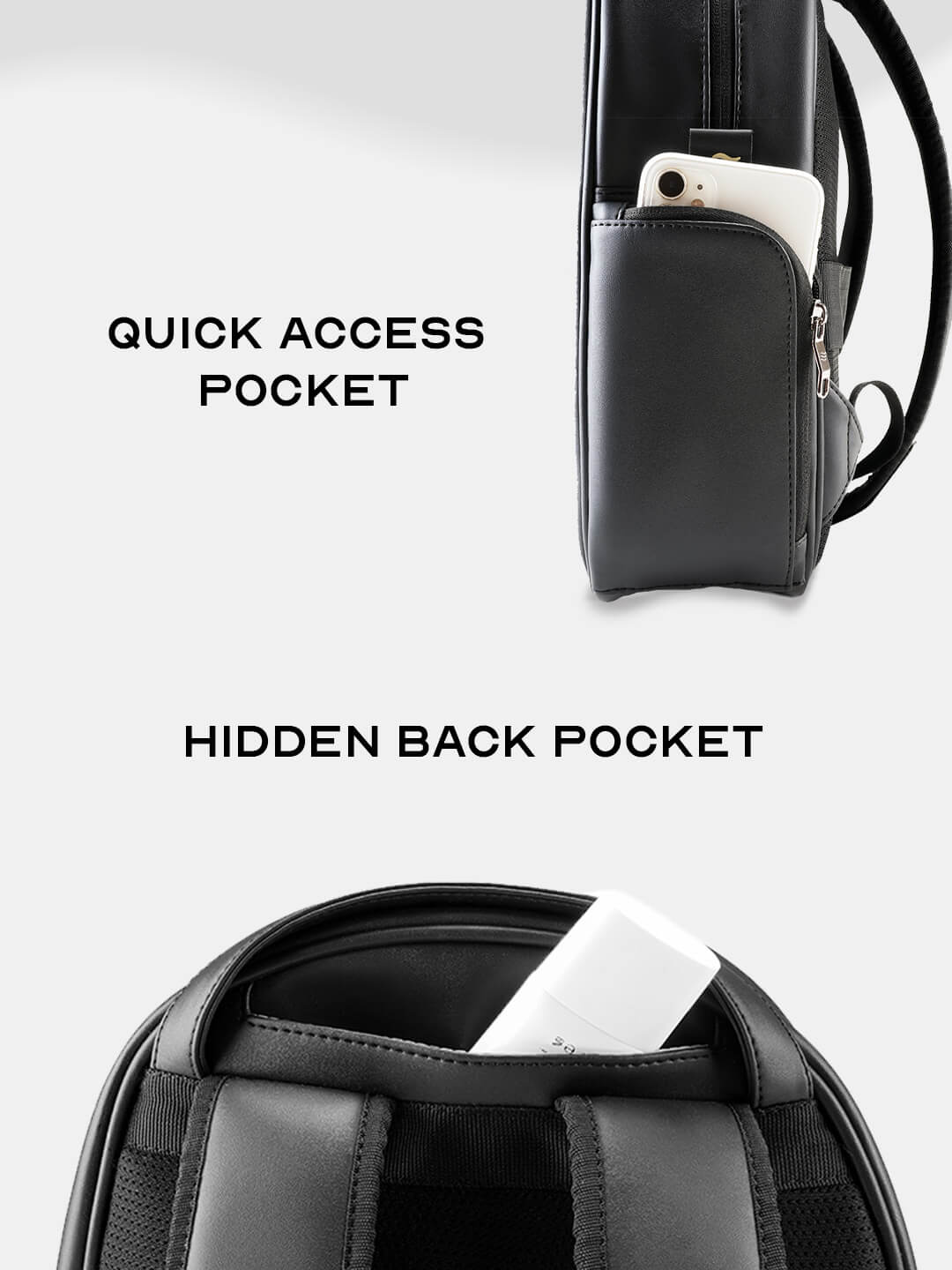 Conchita Quilted Backpack for Women & Girls Black