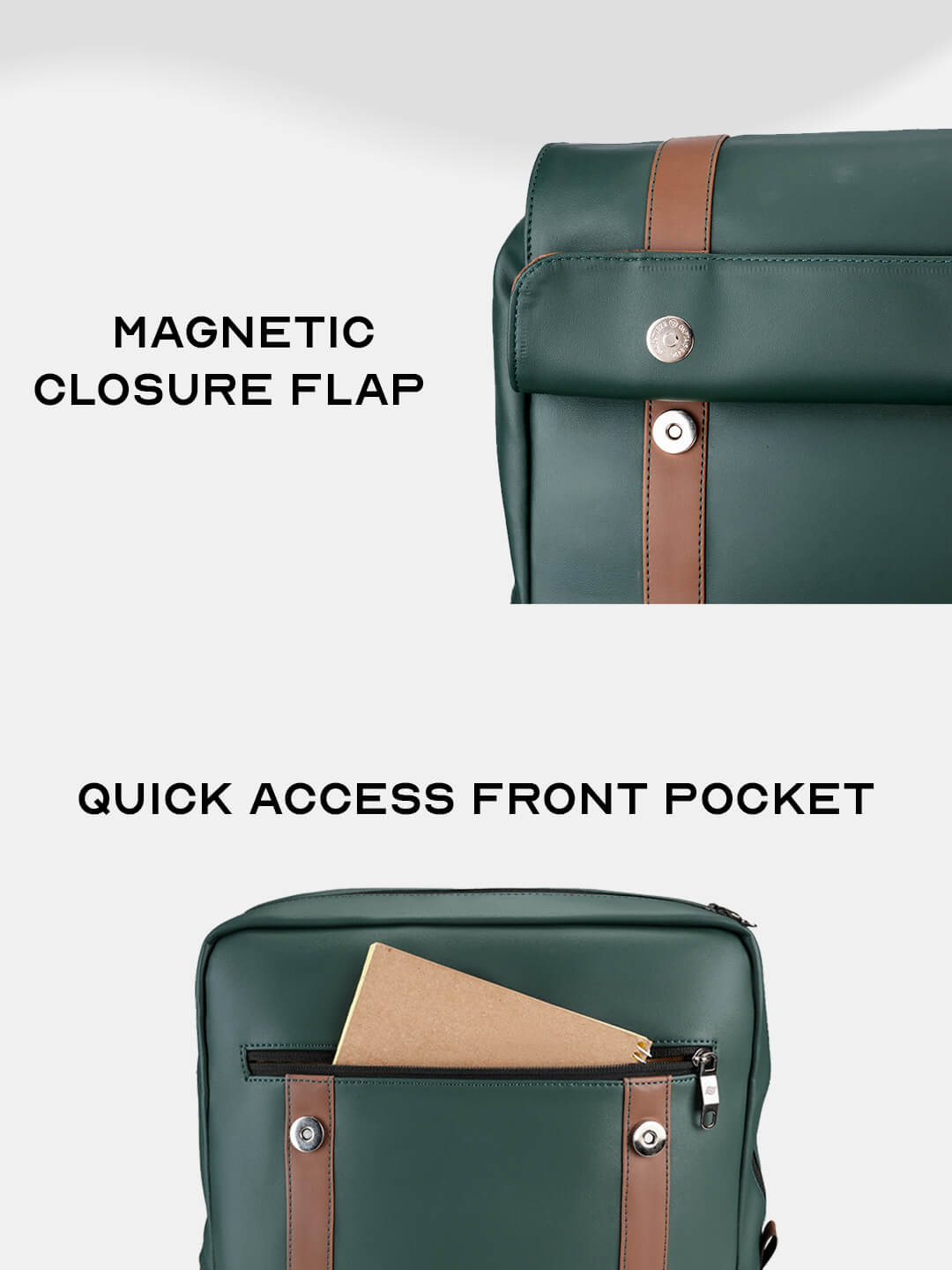 Vintage Travel Backpack Green