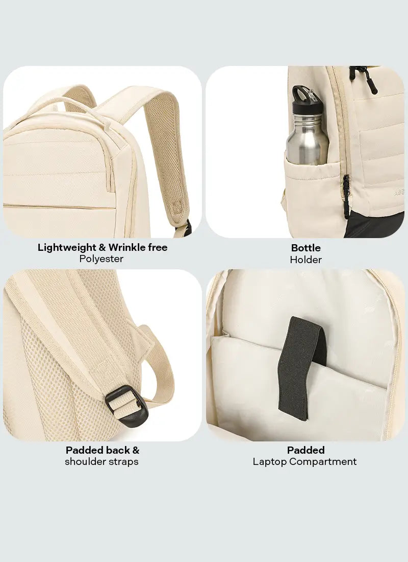 Float Premium Laptop Backpack Cream