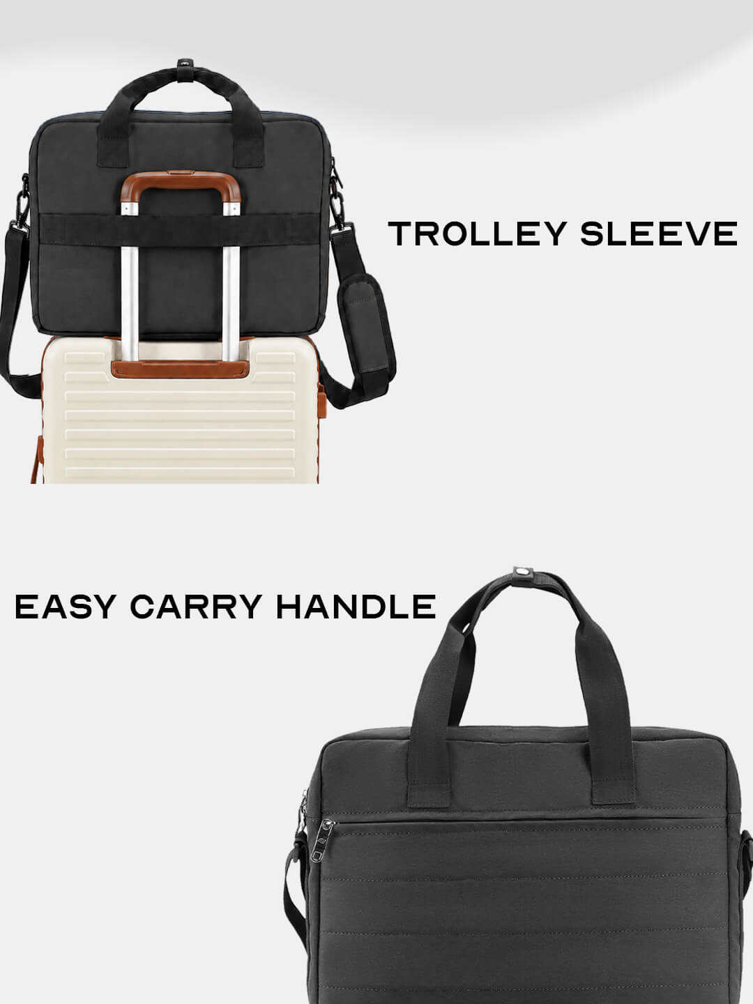 Float Laptop Messenger Bag Black