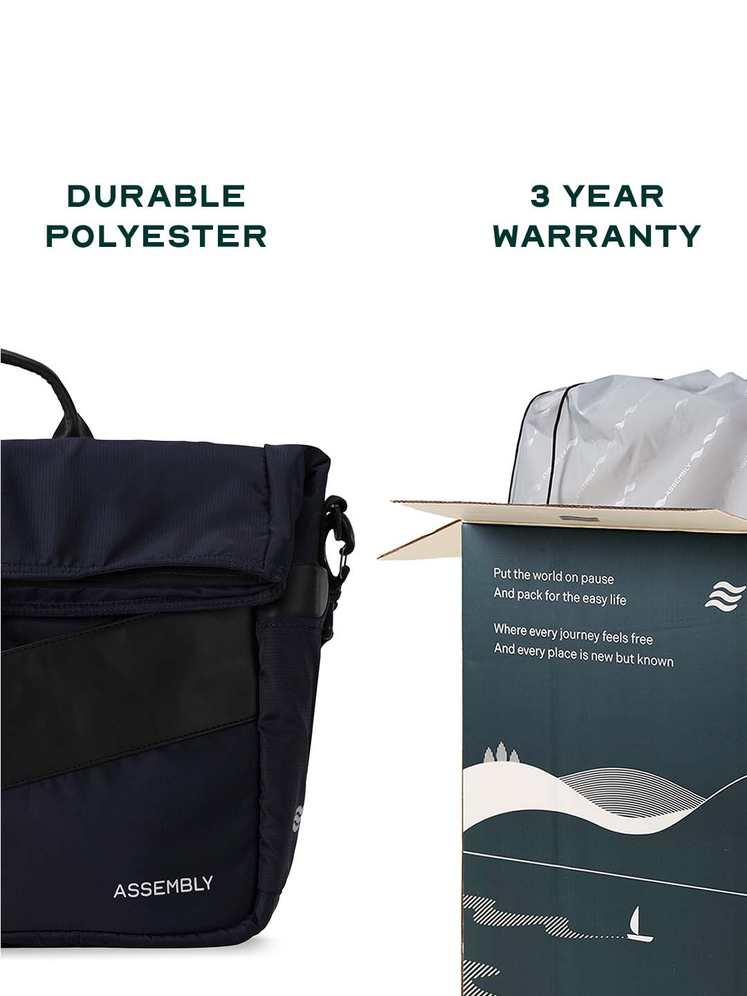 Oblique Messenger Bag | Navy Blue | Everyday 15.6" Laptop Bag