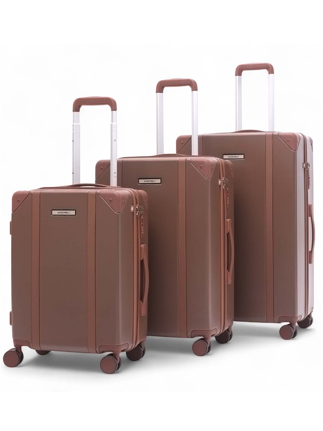 Vintage Combo | Coco Brown | Set of 3 Hard Luggage