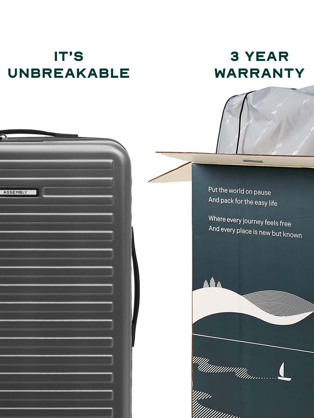 Stark Combo | Grey | Set of 3 Luggage