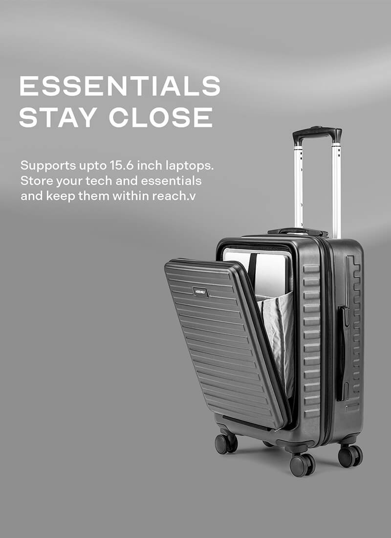 StarkPro | Grey | Cabin Hard Luggage