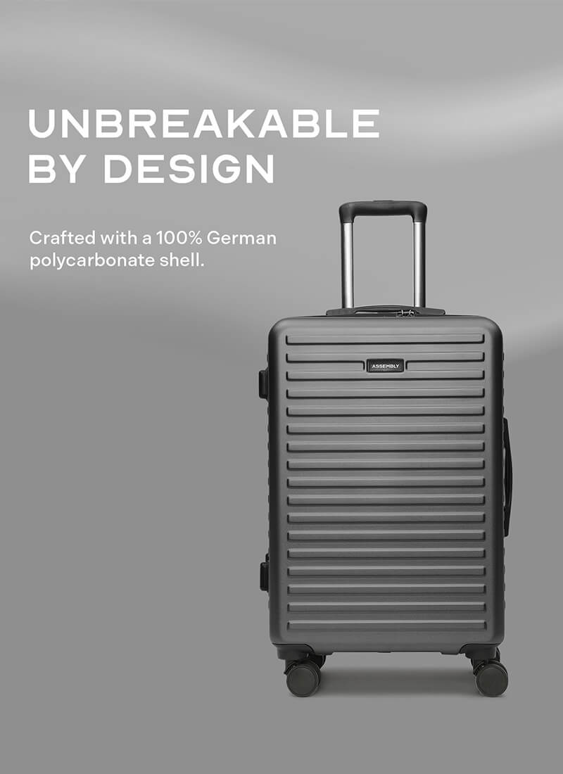 Stark | Grey | Cabin Hard Luggage