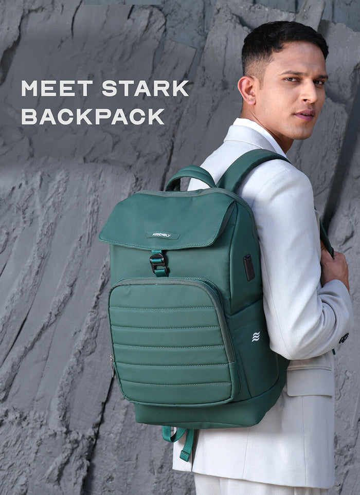 Stark Backpack | Green | Everyday Laptop Backpack | Buy Backpacks ...
