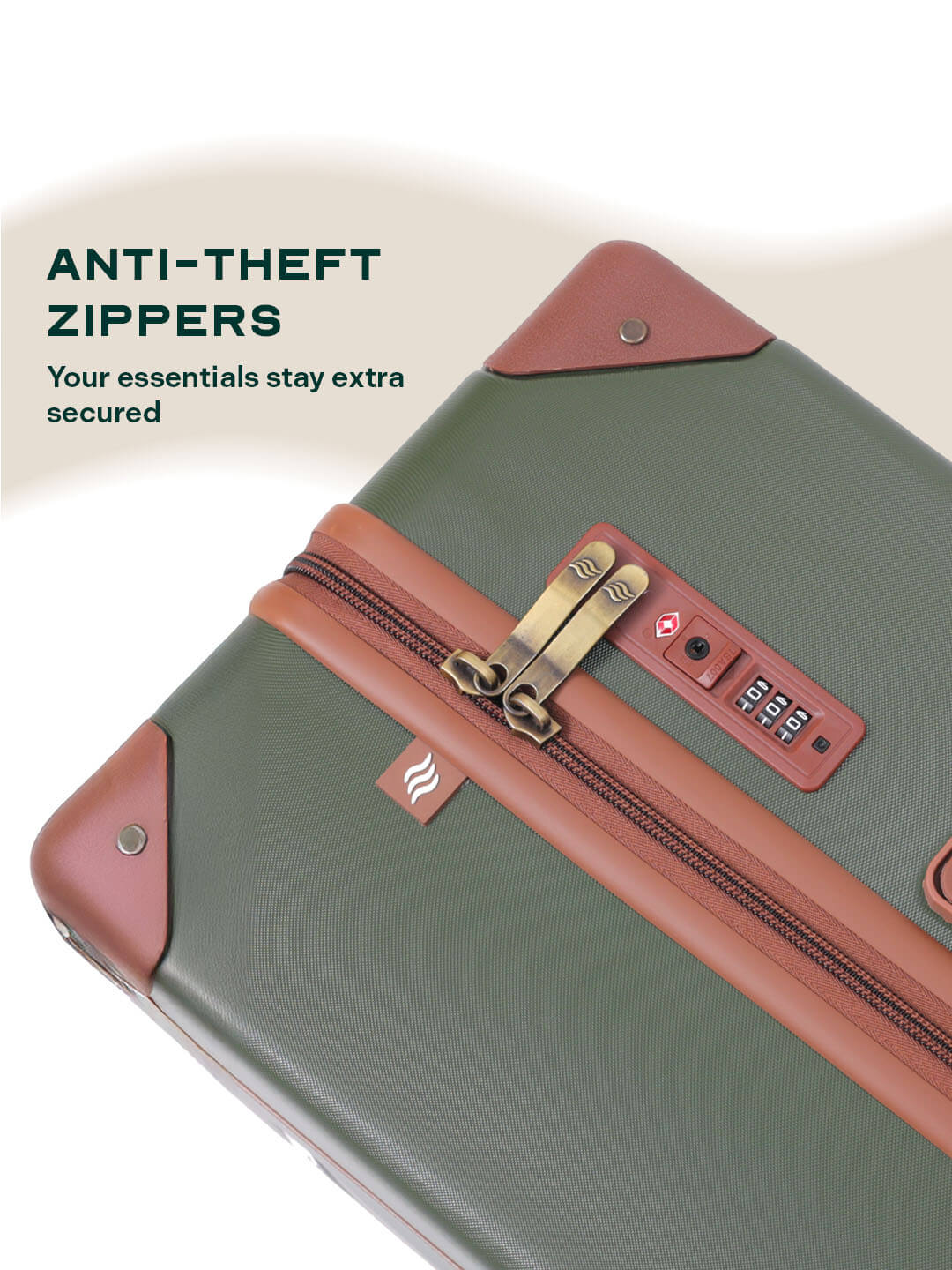 Vintage | Green | Cabin Hard Luggage