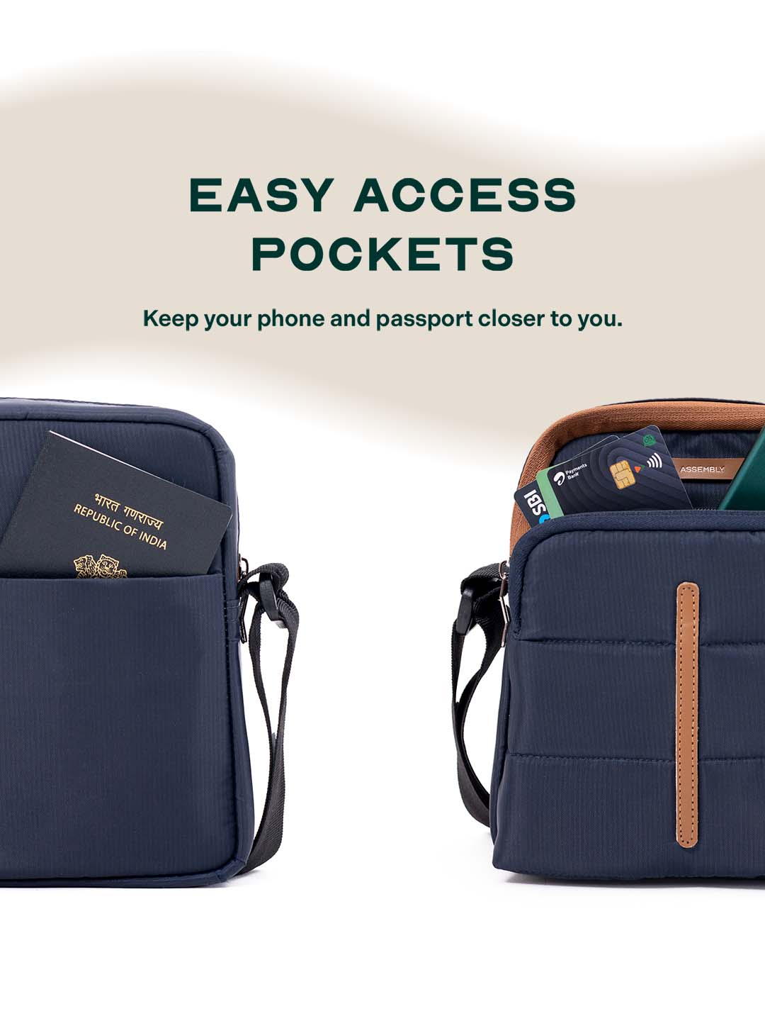 Odyssey Crossbody Sling Bag | Blue | Everyday Utility Sling