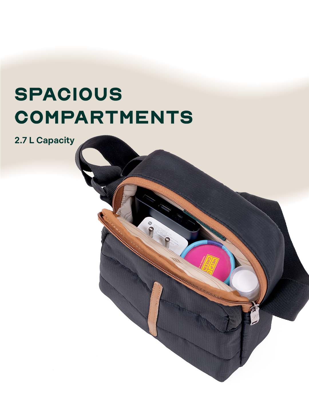 Odyssey Crossbody Sling Bag | Black | Everyday Utility Sling