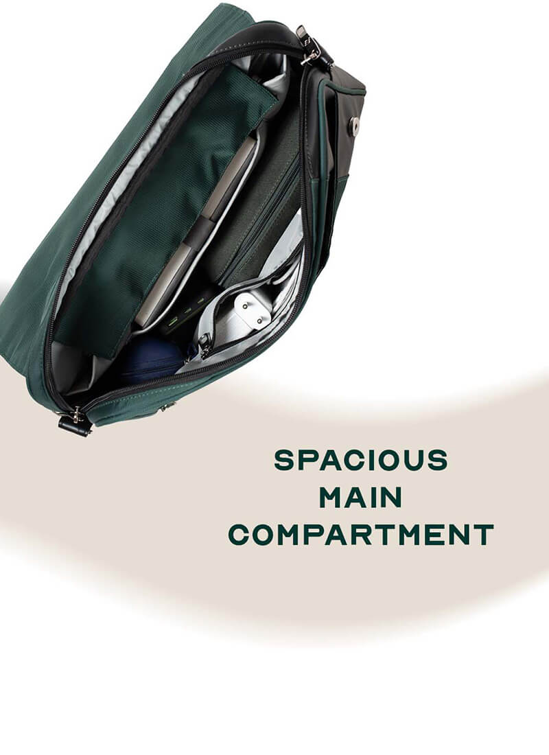 Urbix | Green | Premium Laptop Messenger Bag