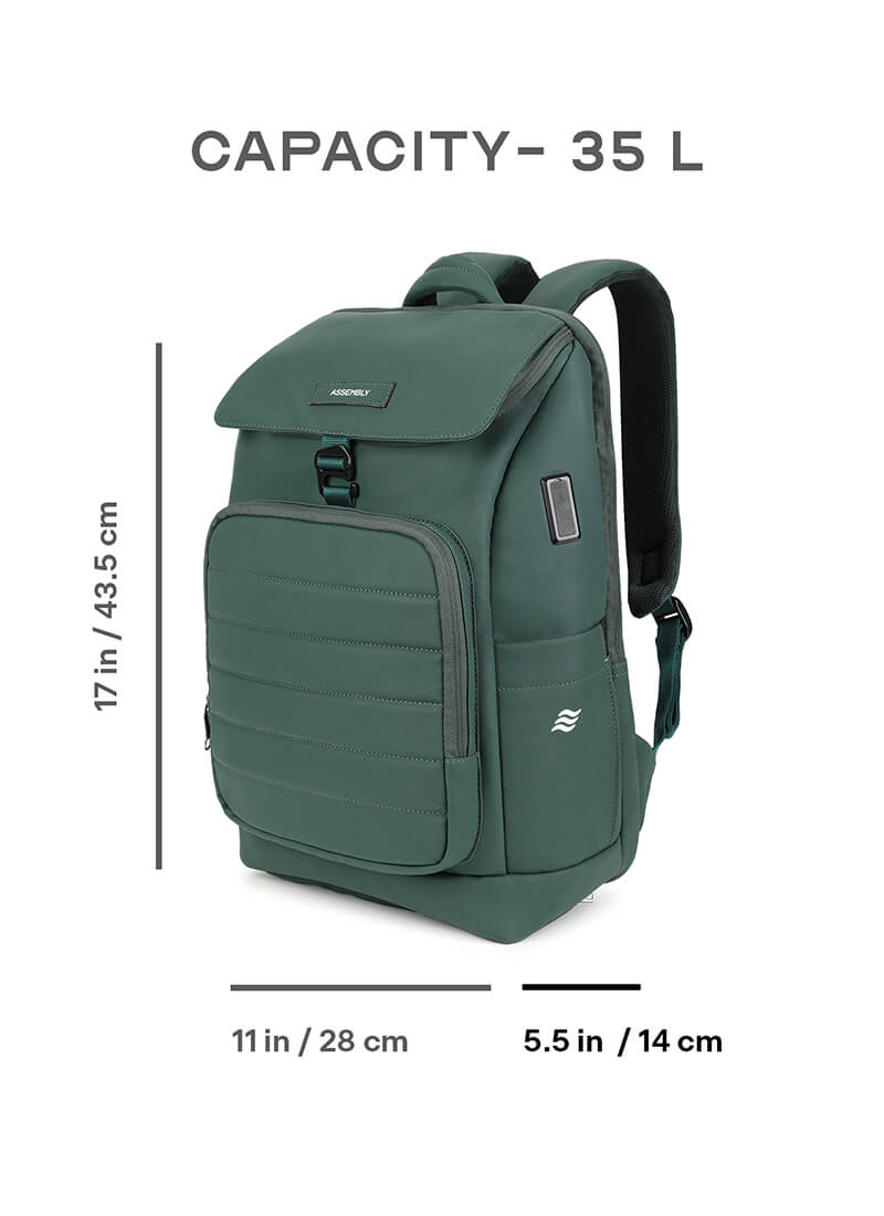 Stark Backpack | Green | Everyday Laptop Backpack