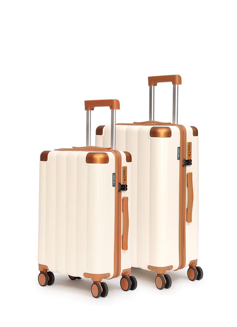 Iris Combo | Beige | Cabin+Medium Hard Luggage