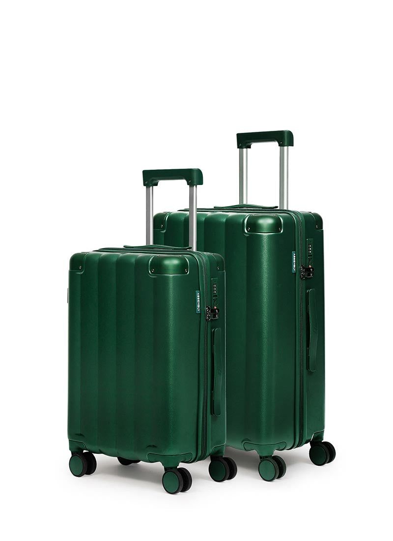 Iris Combo | Green | Cabin+Medium Hard Luggage